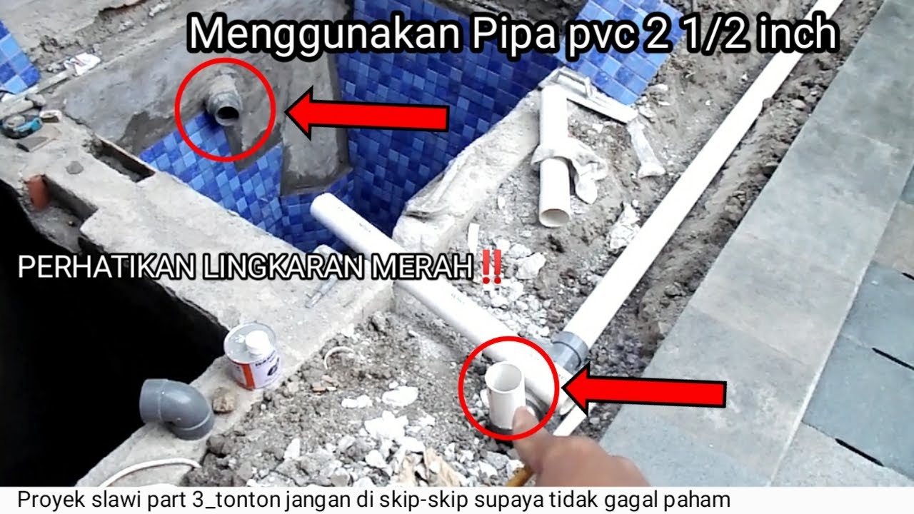 Pemipaan Kolam Renang Dan Pemasangan Keramik Kolam Renang Semi Overflow (AR CHANEL KOLAM RENANG)