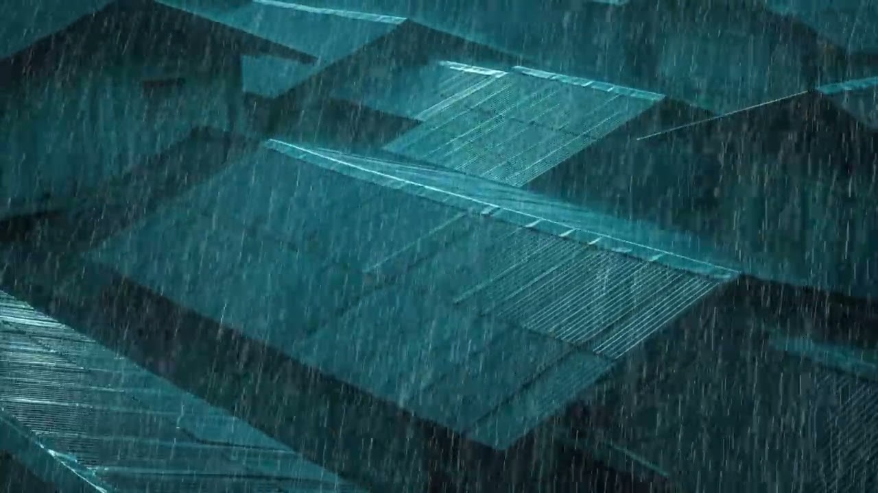 No Ads Rain Sounds for Sleeping - ASMR Loud Night Rain on Tin Roof for Severe Insomnia
