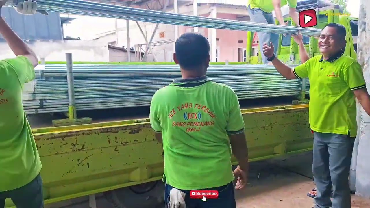 Kirim barang di hari ke 7 puasa steel pipa conduit ((HCK)) #conduitfiting #conduithck