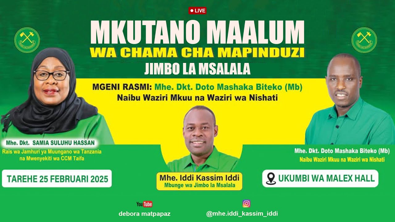 🔴 LIVE  | MKUTANO MAALUM WA CHAMA CHA MAPINDUZI (CCM) JIMBO LA MSALALA
