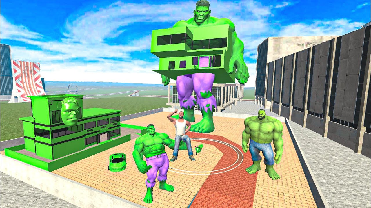 Franklin Change House to Giant Hulk City in - INDIAN BIKE DRIVING 3D