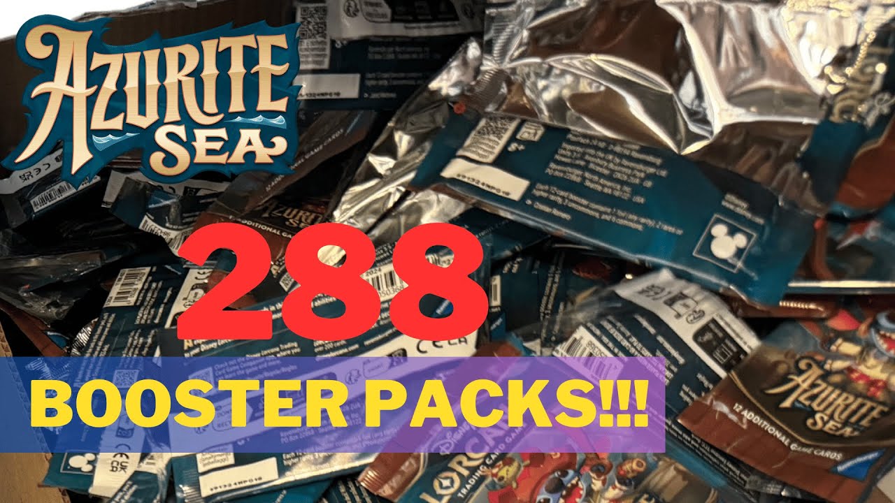 288 Packs Opening from Azurite Sea - Disney Lorcana