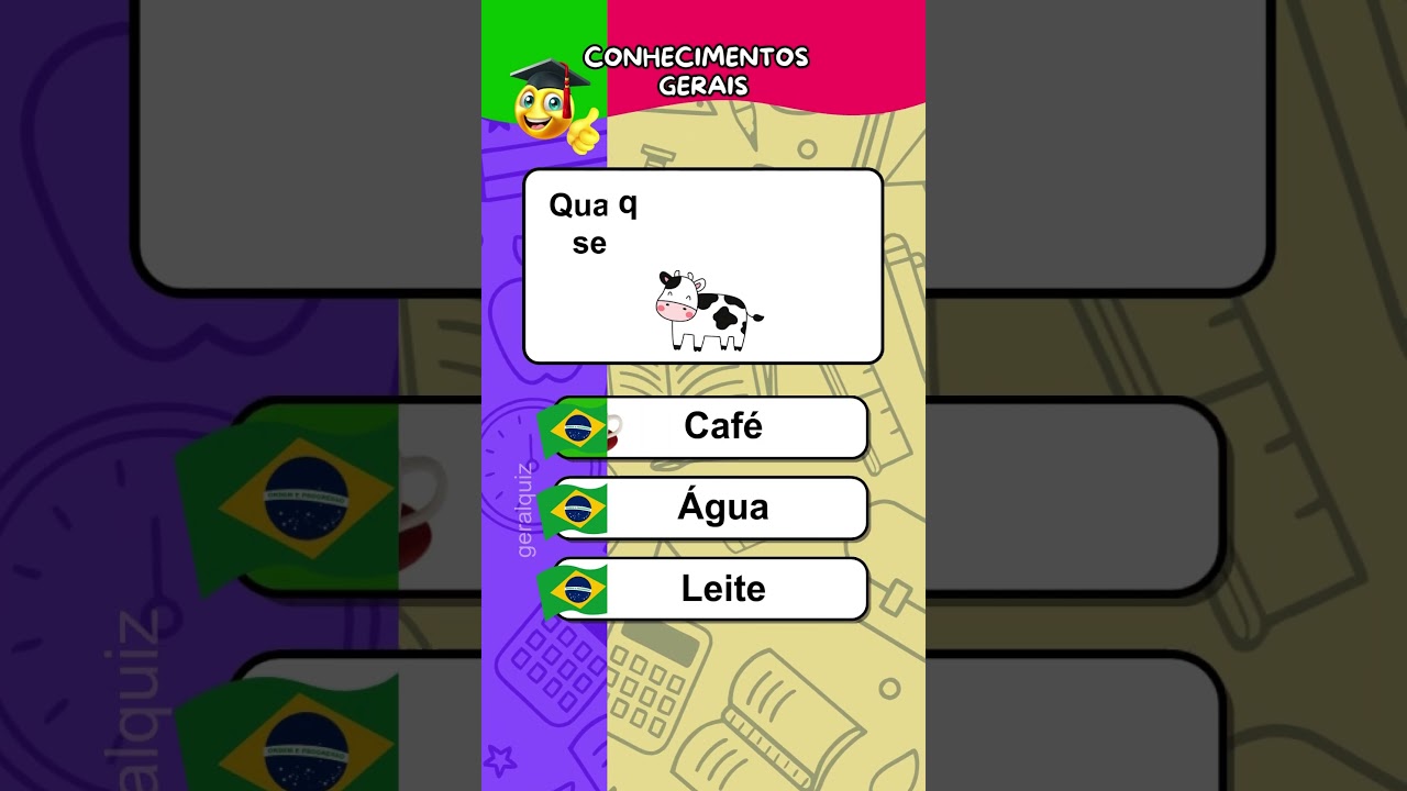Quiz conhecimentos gerais - Teste sua intelig&ecirc;ncia #quiz #conhecimento
