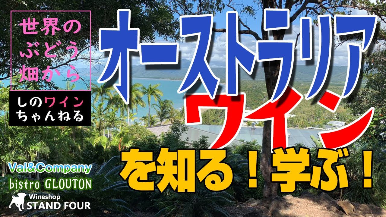 【オーストラリアワイン】オーストラリアワインを知る！学ぶ！（Vai&company） しのワインちゃんねる世界のぶどう畑からシリーズ（2021.5）