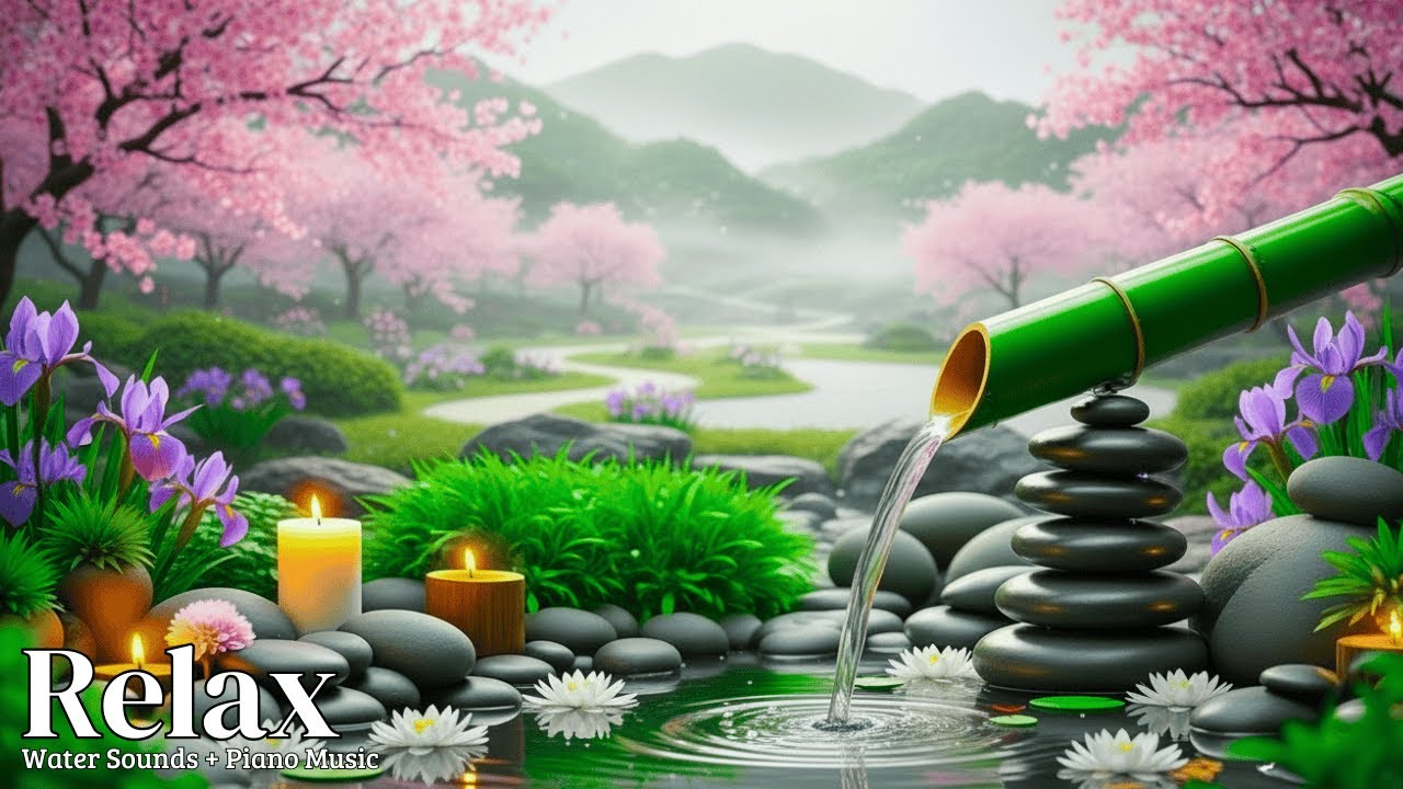 Relaxing Music + Peaceful Water Sounds 🌿 Insomnia Relief, Calm Anxiety & Deep Relaxation