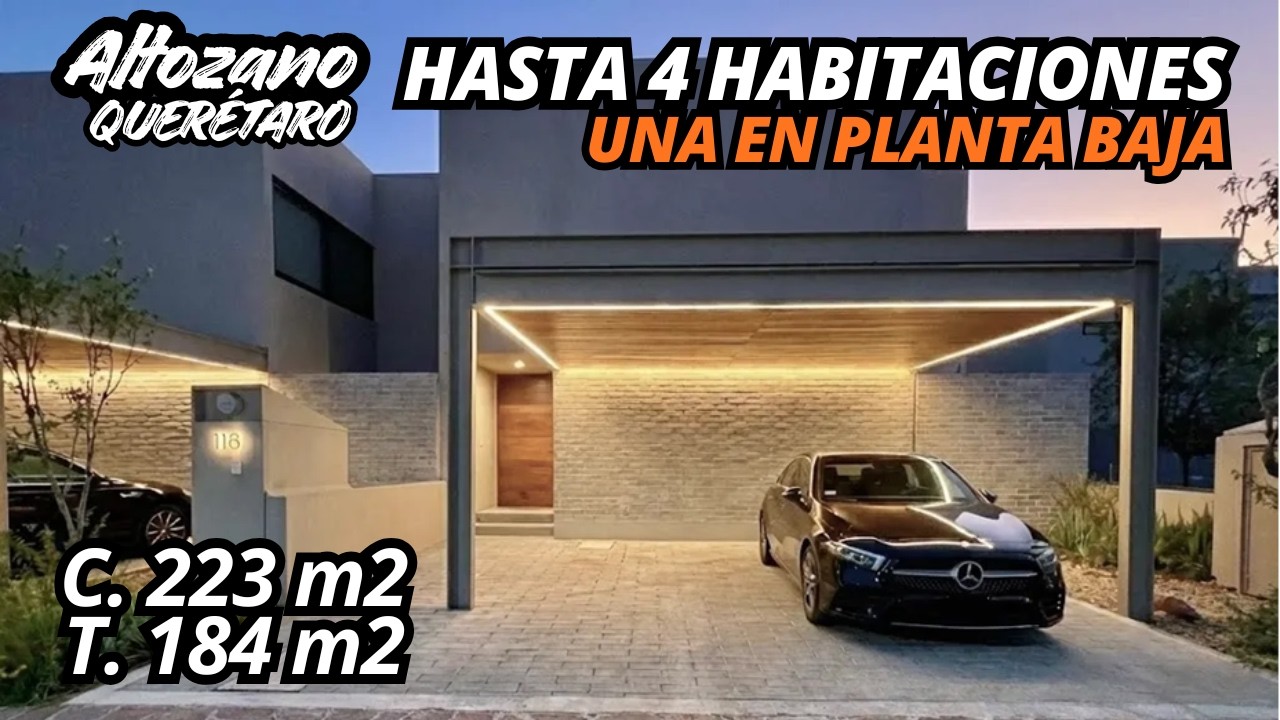 Casa WABI SABI en Altozano Queretaro con 223 m2 CONSTRUCCIÓN diseño IMPECABLE y hasta 4 habitaciones
