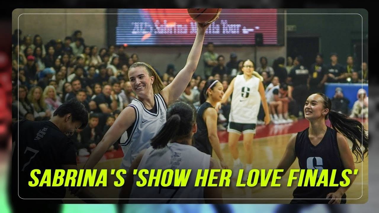 Sabrina Ionescu plays with Pinoy cagers in 'Show Her Love Finals' | ABS-CBN News