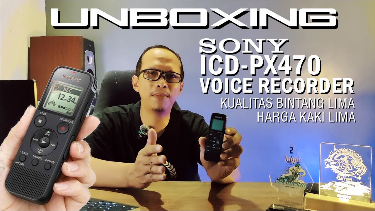 Unboxing dan Review Voice Recorder Murah Sony ICD PX470