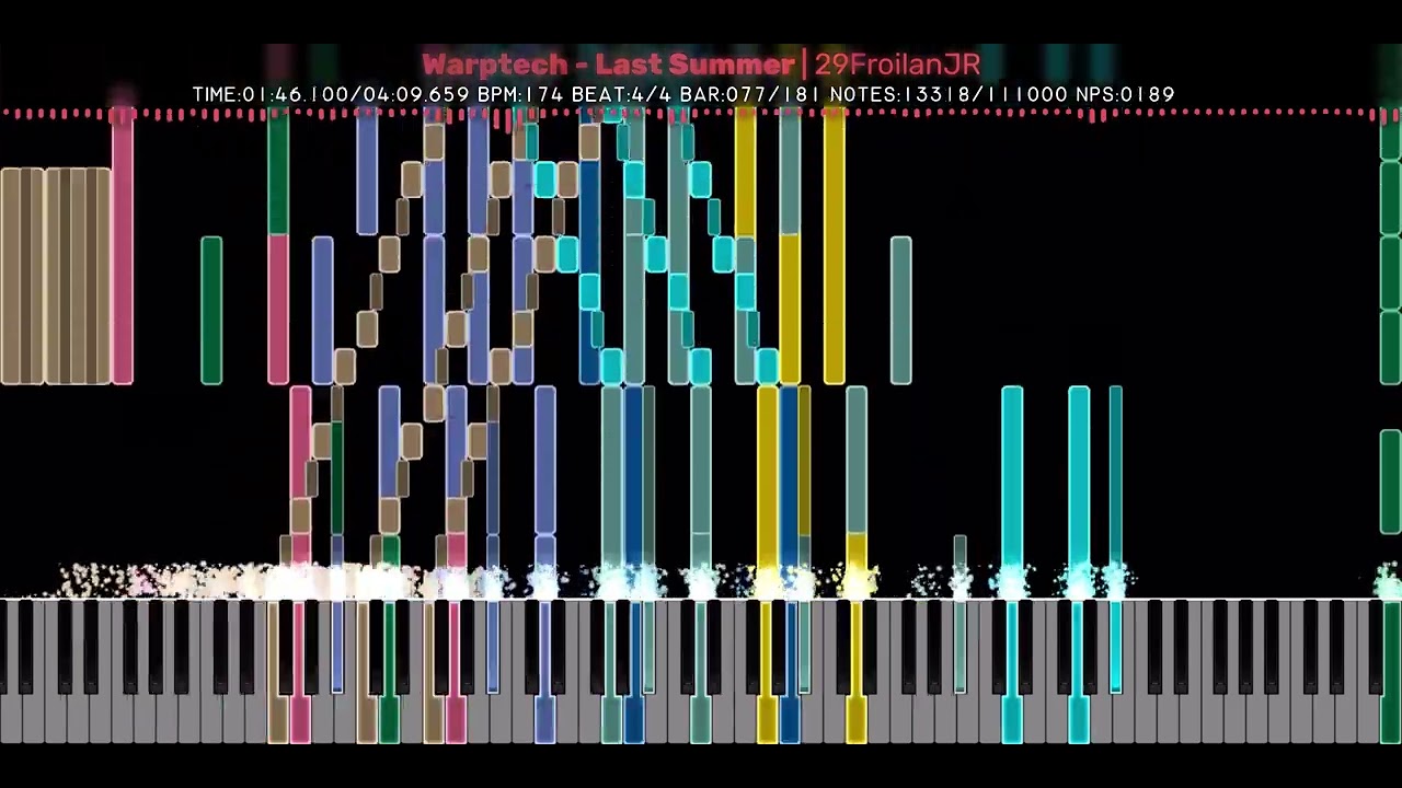 [Black MIDI] Warptech - Last Summer | 29FroilanJR | 111,000 Notes