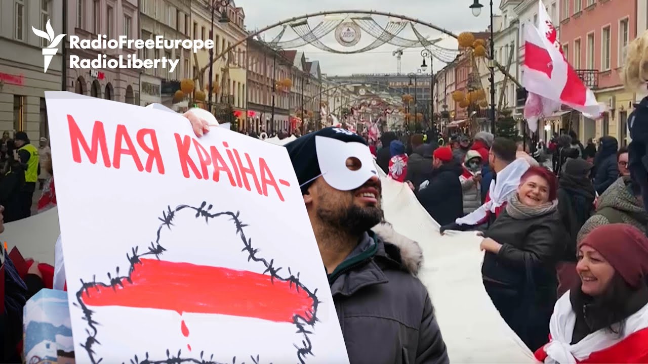 Protesters In Europe Condemn Lukashenko's 'Sham' Vote | Belarus Presidential Elections