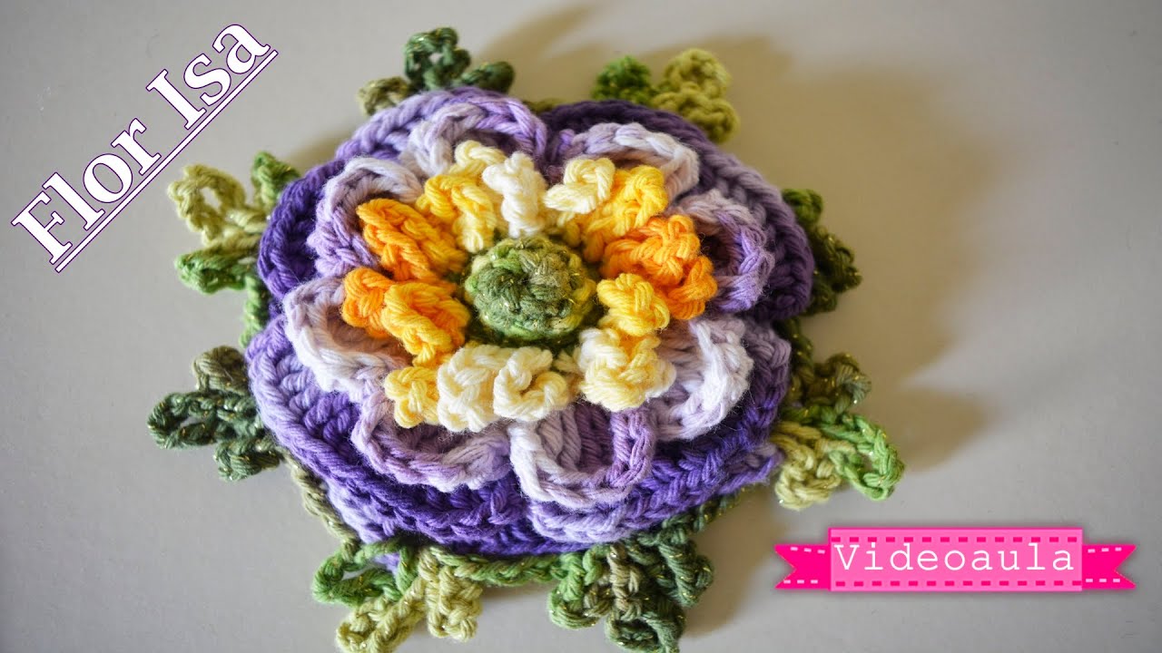 FLOR ISA DE CROCHE