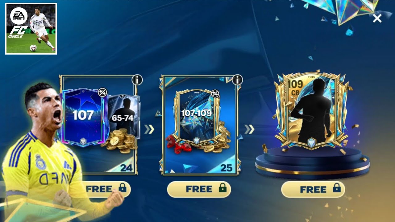 EA FC MOBILE 25 • I CLAIMED ALL TOTS SEASON END CELEBRATION REWARDS & OPENED 4x 104-109 TOTS PACK!!