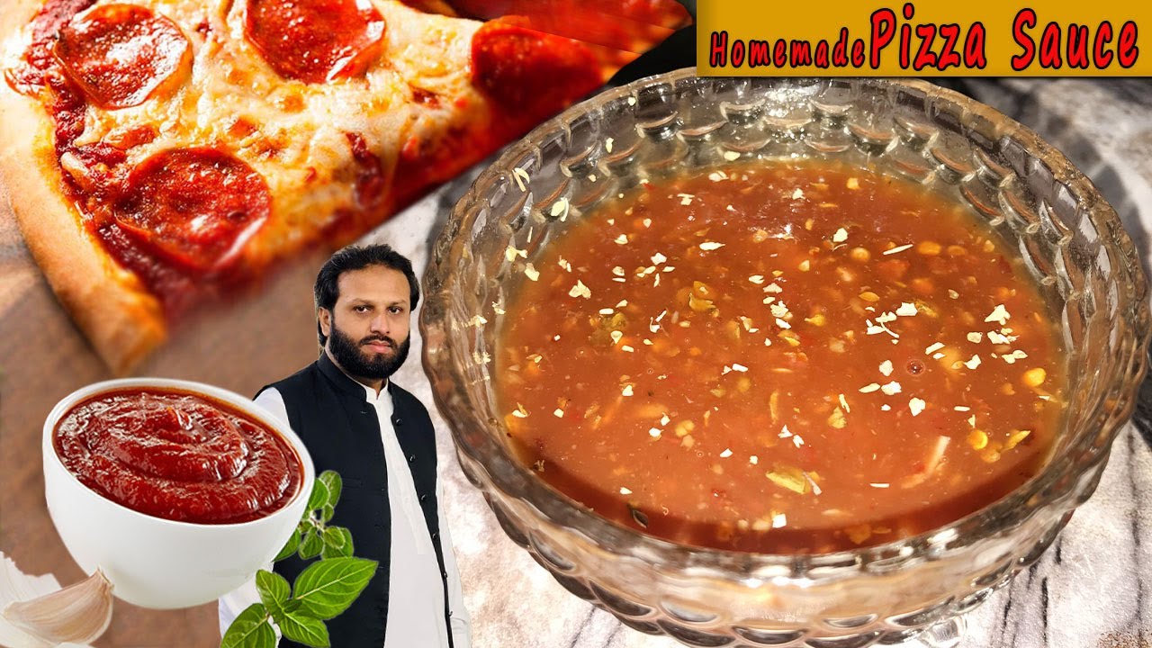 Pizza Sauce Recipe | Homemade Red Pizza Sauce | Kitchen With Faizan | Chef Faizan Naeem