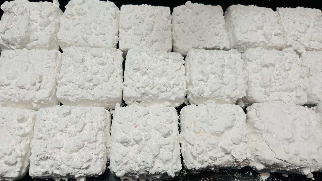 White Paste Soft Chalk ASMR Crush | Oddly Satisfying ASMR