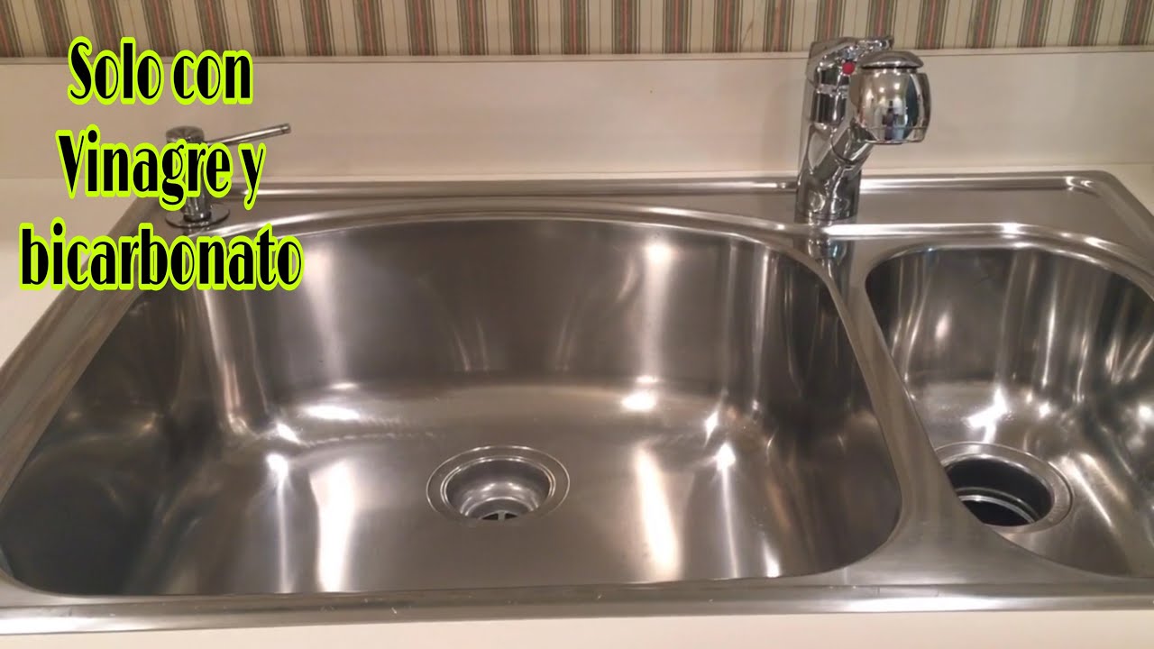 COMO LIMPIAR Y DAR BRILLO AL SINK- TARJA O FREGADERO SIN QUIMICOS// LIMPIEZA