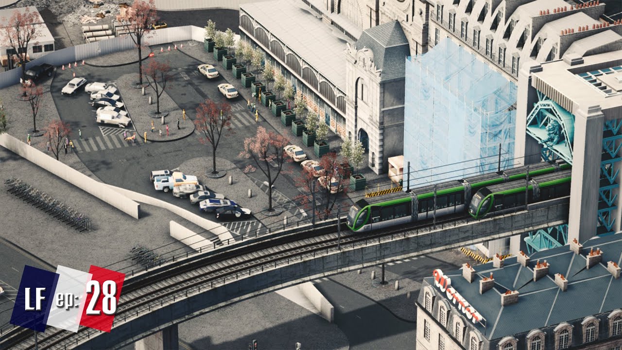Cities Skylines: Little France by Citywokcitywall - Gare d'Austerlitz | Train Station from Paris #28