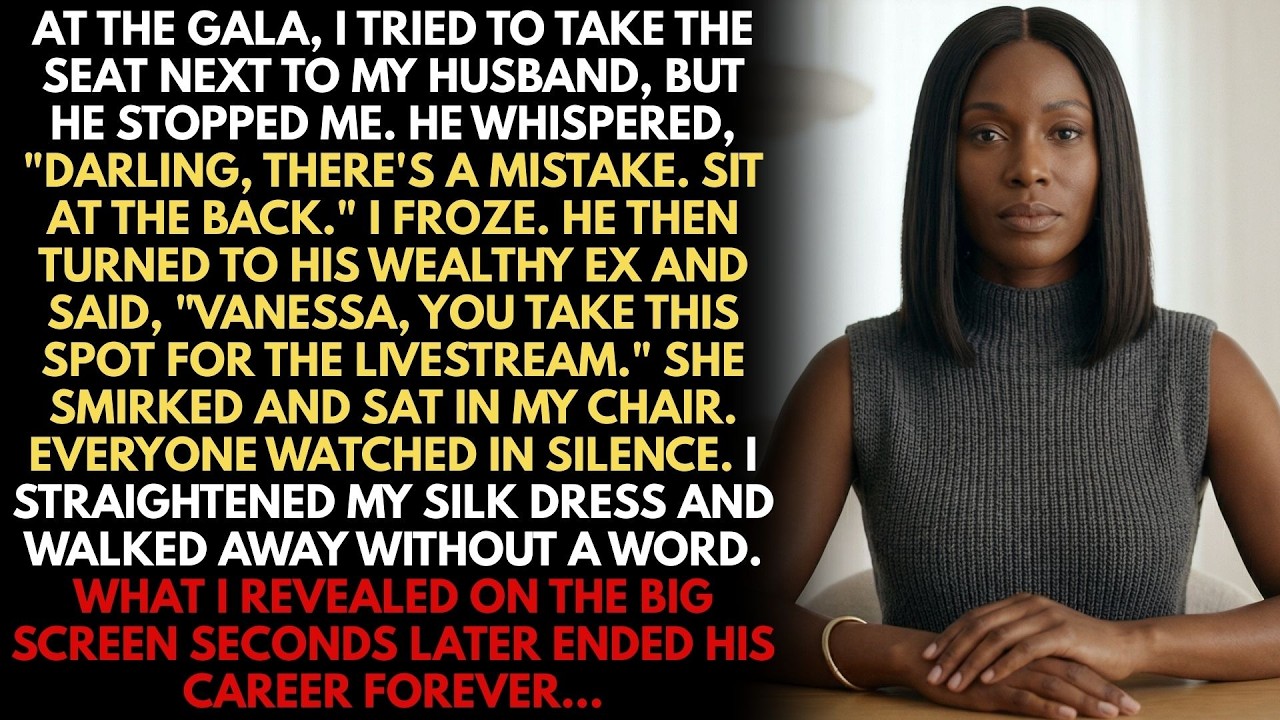 My Husband Gave My Seat To His Ex, So I Hacked His Teleprompter To Reveal I Wrote His Books