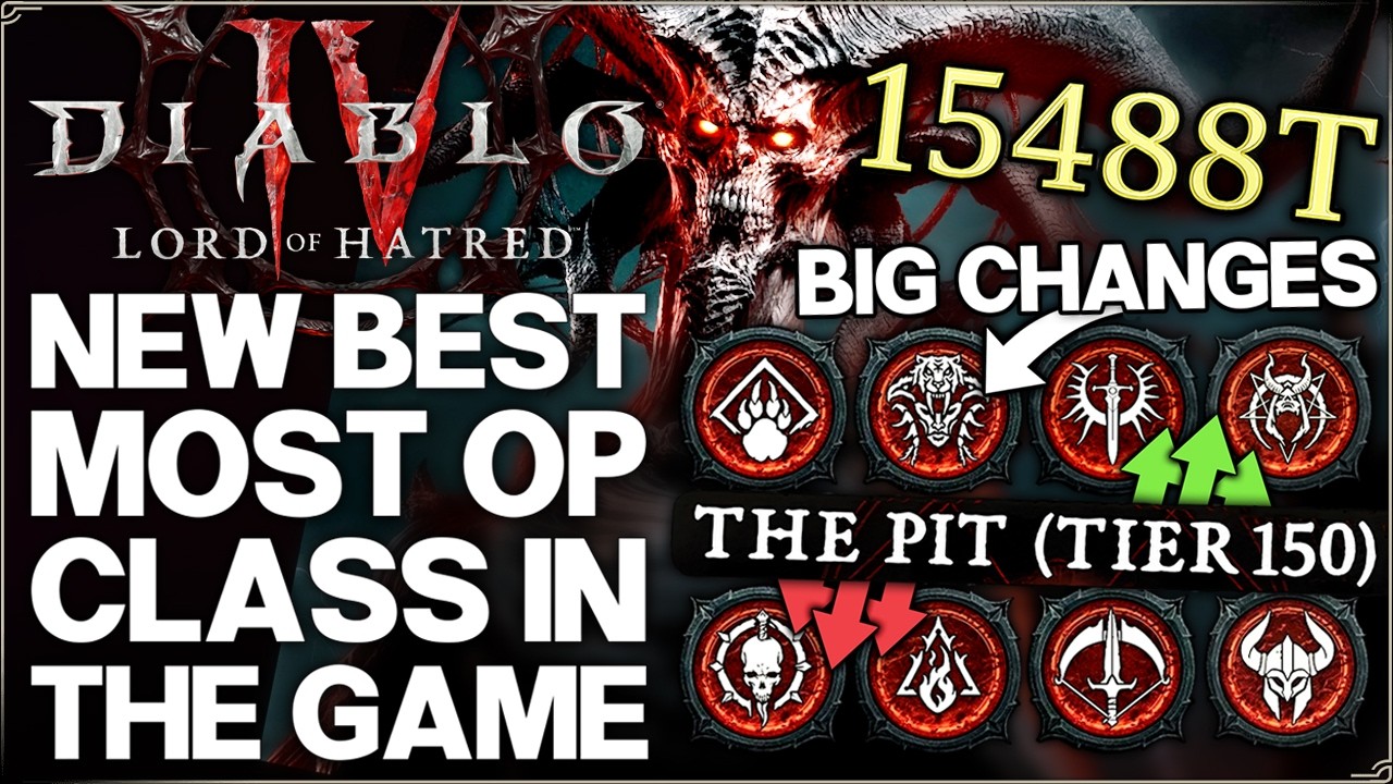 Diablo 4 &mdash; ОГРОМНЫЕ изменения меты &mdash; Новый лучший класс в 13-м сезоне &mdash; Рейтинг самых имбовых сбо...