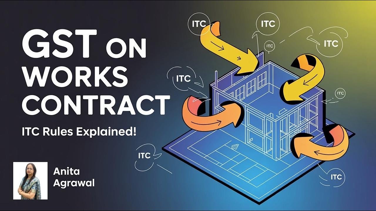 Impact of GST on work contract services| Availability of ITC | CA ANITA AGRAWAL