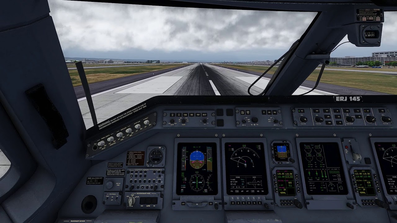 X-Plane 11 | ERJ-145 Landing in Portland (KPDX)
