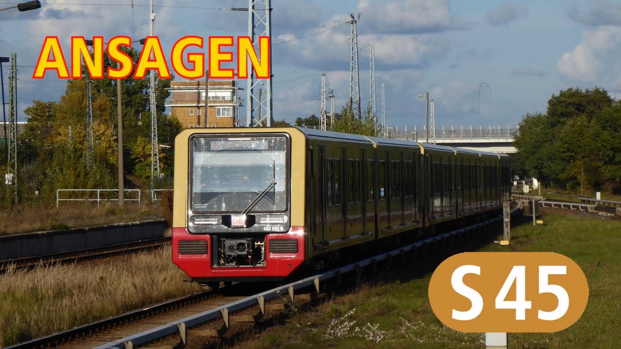 [S-Bahn Berlin] Ansagen der S45 Südkreuz - BER T1-2 (neu)