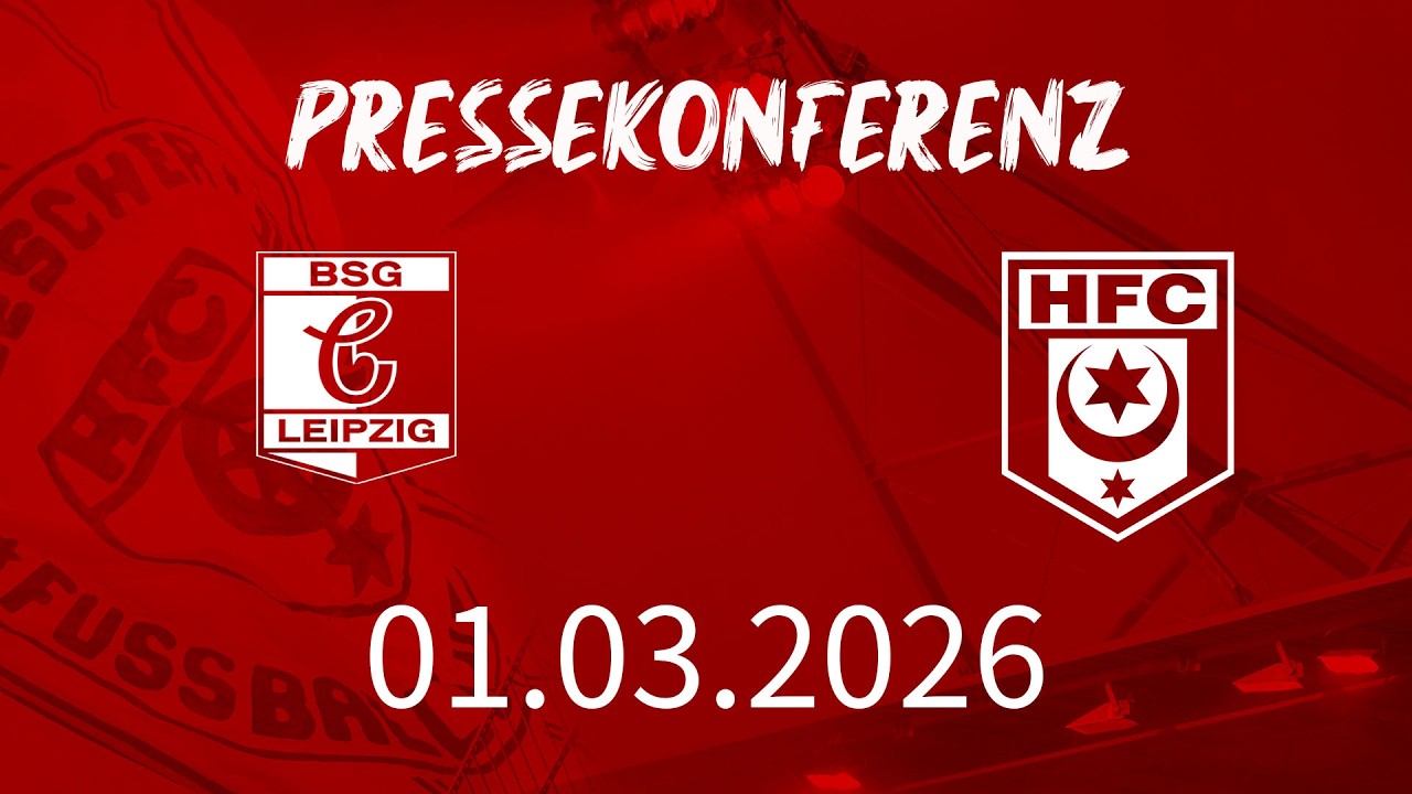 Pressekonferenz vor dem Auswärtsspiel des HFC gegen die BSG Chemie Leipzig