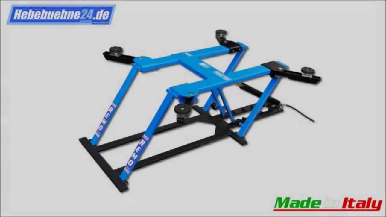 Mobile-Hebeb&uuml;hne OMCN 550, der Hubzeit Test! Made in Italy