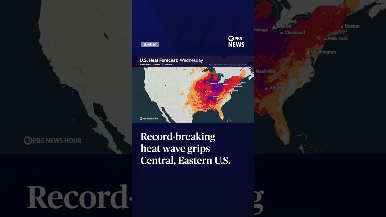 Record-breaking heat wave grips Central, Eastern U.S.