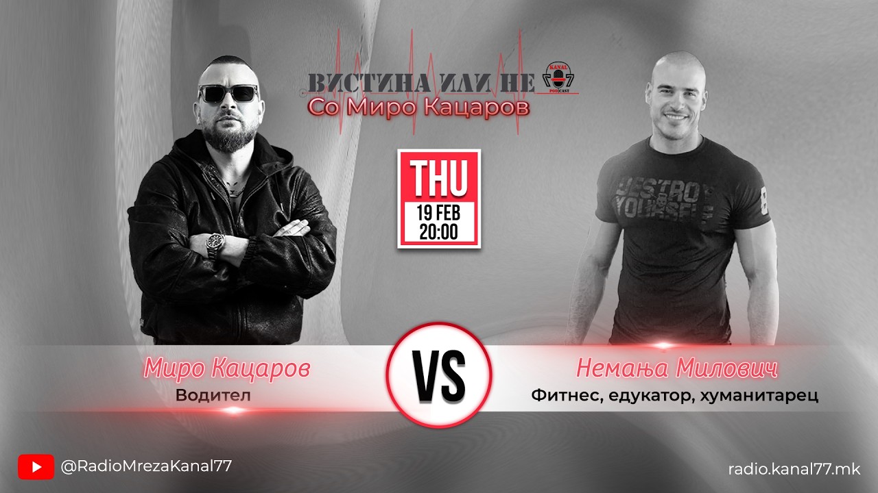 Немања Милович во „Вистина или Не“ со Миро Кацаров - С01 Е14