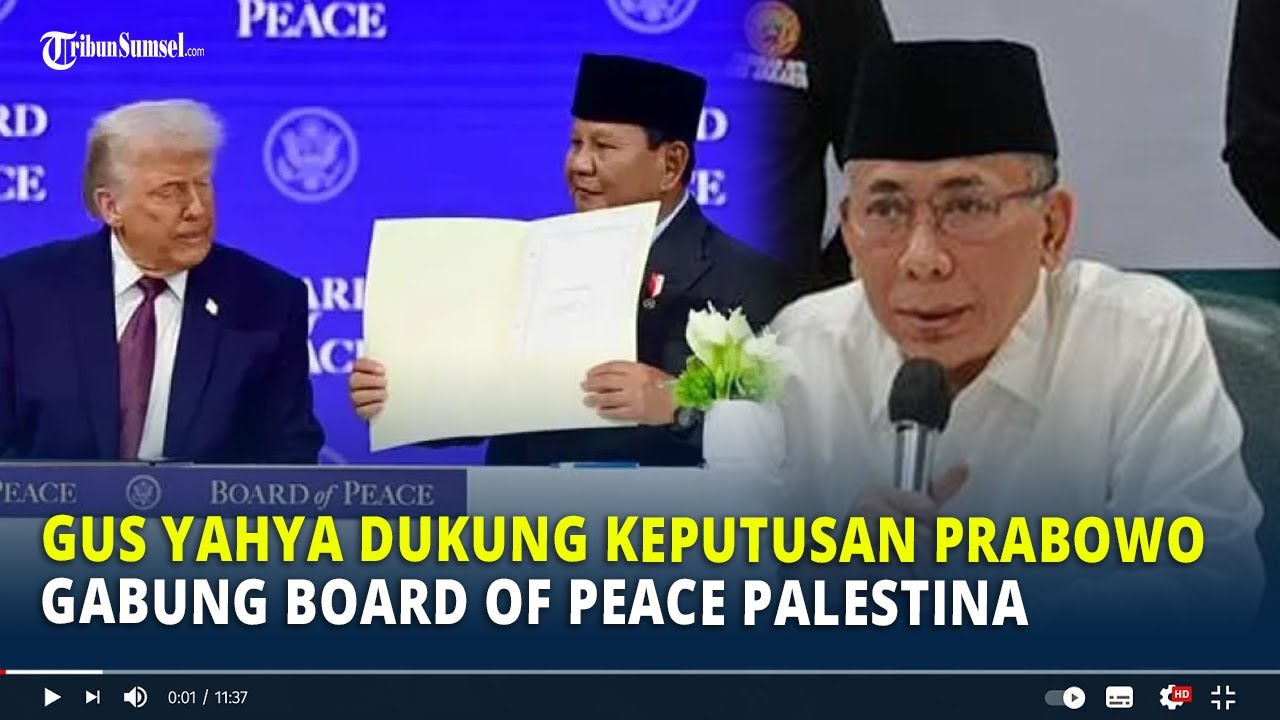 Gus Yahya Dukung Keputusan Prabowo Gabung Board of Peace Palestina
