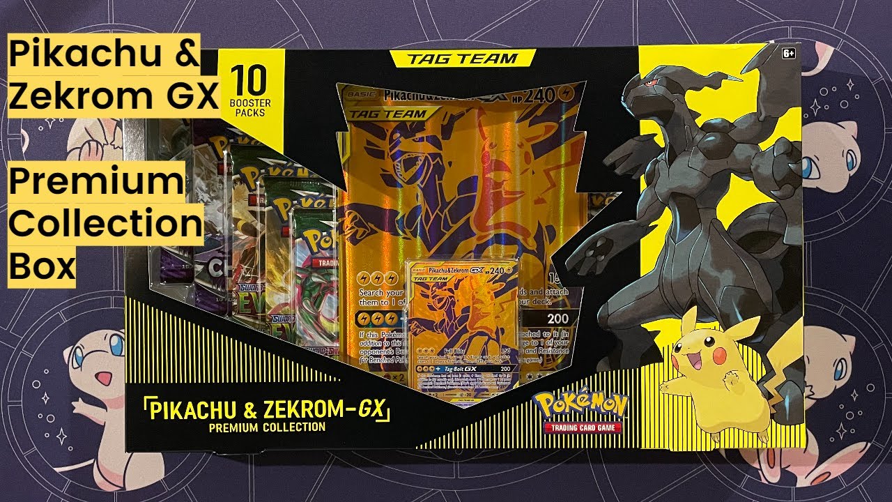 Pokemon Pikachu & Zekrom-GX Premium Collection Box
