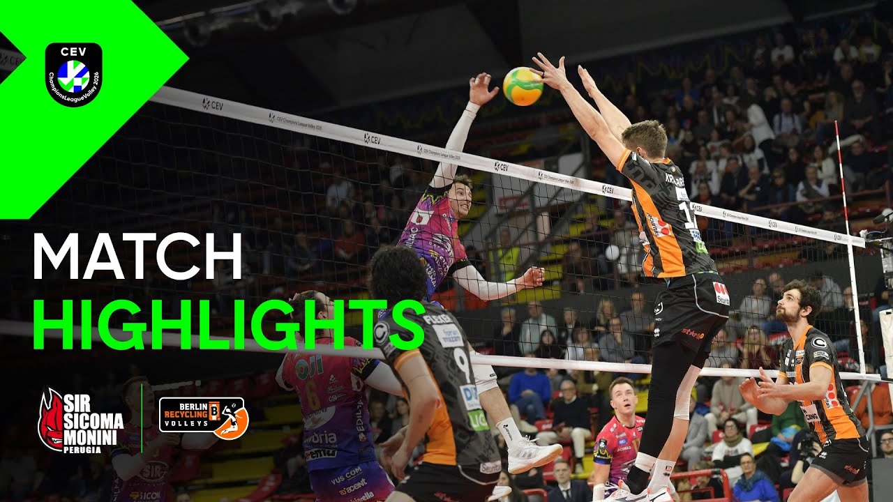 Highlights I Sir Sicoma Perugia vs. BERLIN Recycling Volleys | Men CEV Champions League Volley 2026
