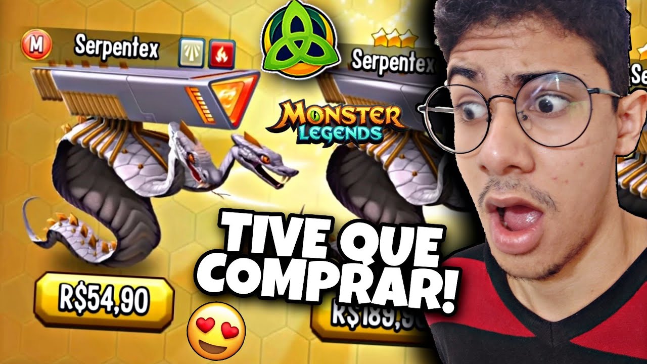 COMPREI UM DOS MELHORES MONSTROS DO MONSTER LEGENDS! (Serpentex)