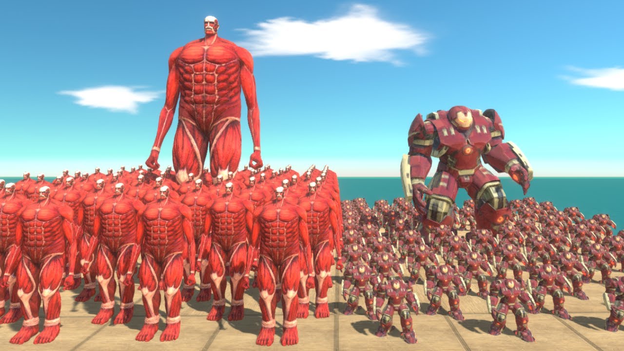 Hulkbuster vs Colossal Titan | Epic Giant Battle – ARBS Simulatior | Massive ARBS Battle