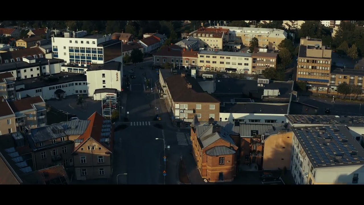 DJI Pro 2 City Flying in Värnamo Sweden
