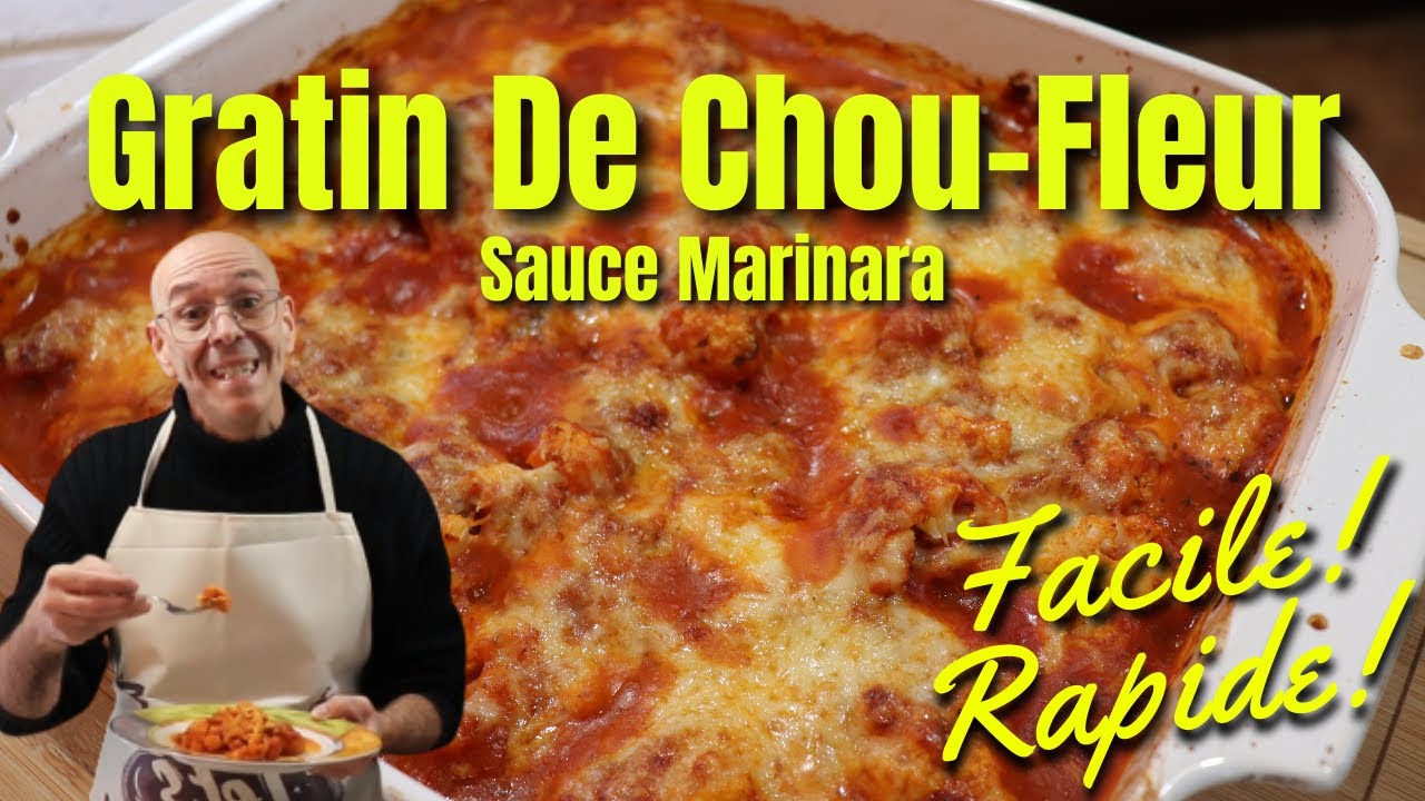 Gratin de chou-fleur facile à faire. Une recette de choux fleur au four
