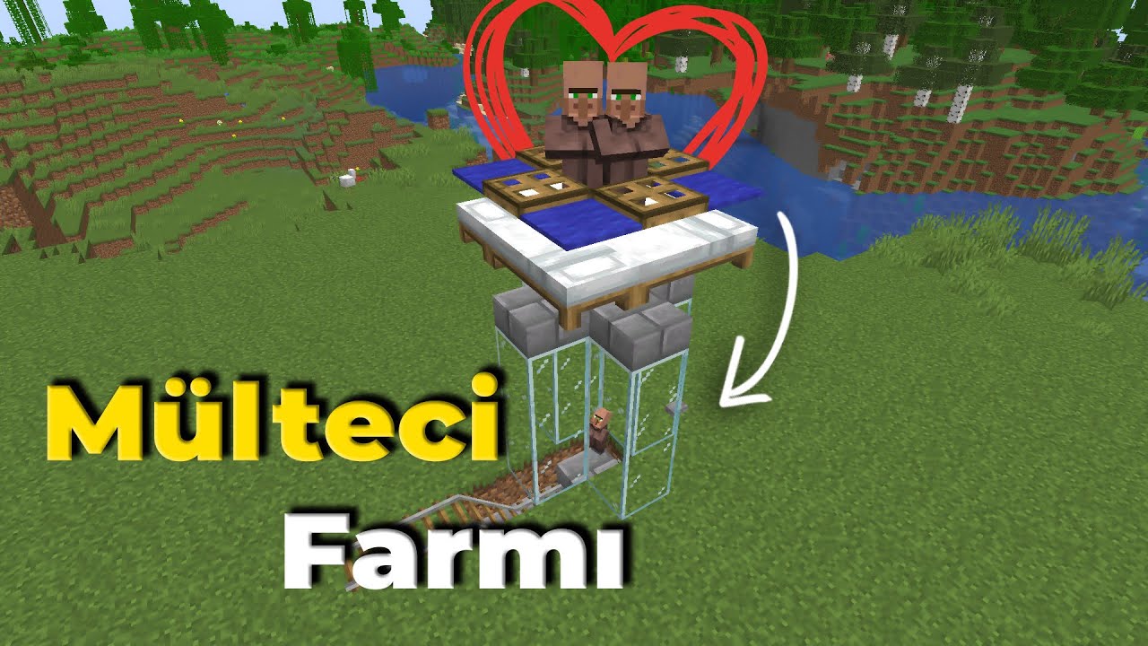 AŞIRI BASİT MİNİMAL KÖYLÜ FARMI!!! - Minecraft 1.20.1