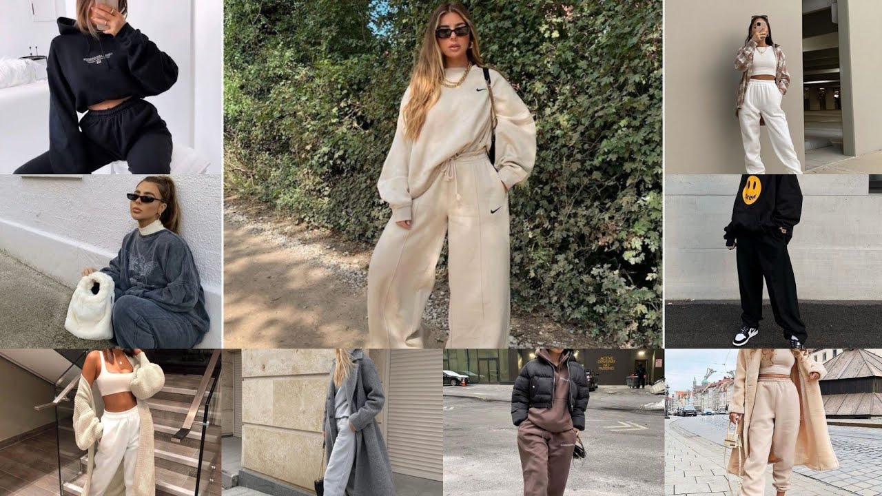 OUTFITS CÓMODOS CON CONJUNTO DE BUZO OVERSIZE🌟
