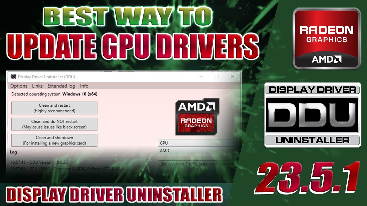 Installing NEW AMD Drivers & Clean Uninstall with DDU | 23.5.1
