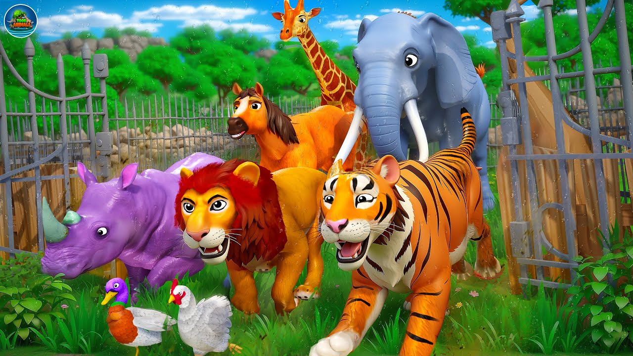 Большой побег из зоопарка: лесные дикие животные против ловушки для горилл | Восстание животных |...