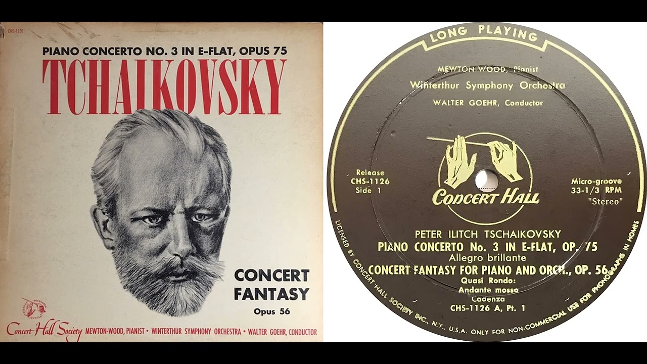 Tschaikowsky: Konzertfantasie f. Klavier u. Orchester op.56 |M.-Wood, Musikkoll. Winterthur |1952|„S