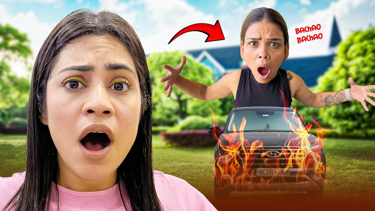 Sale ki gadi me lagi aag