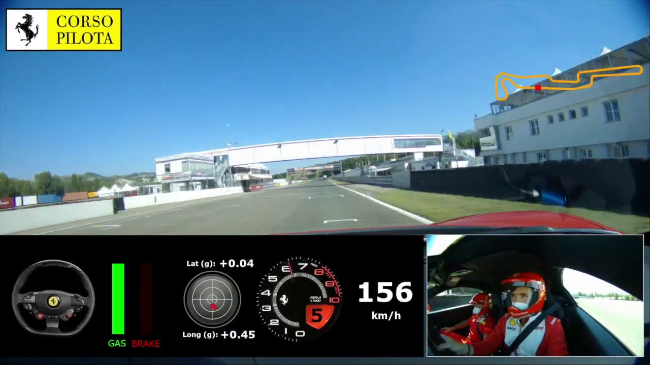 Ferrari F8 Tributo at Varano Riccardo Paletti Onboard Corso Pilota