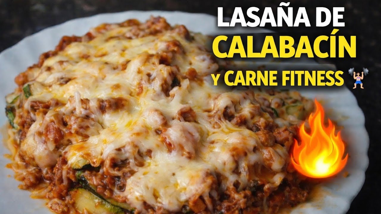 🔥¿COMO HACER UNA LASAÑA DE CARNE Y QUESO/ LASAGNA FITNESS CON CALABACIN/ RECETAS DELUXE/LASAÑA XXL?