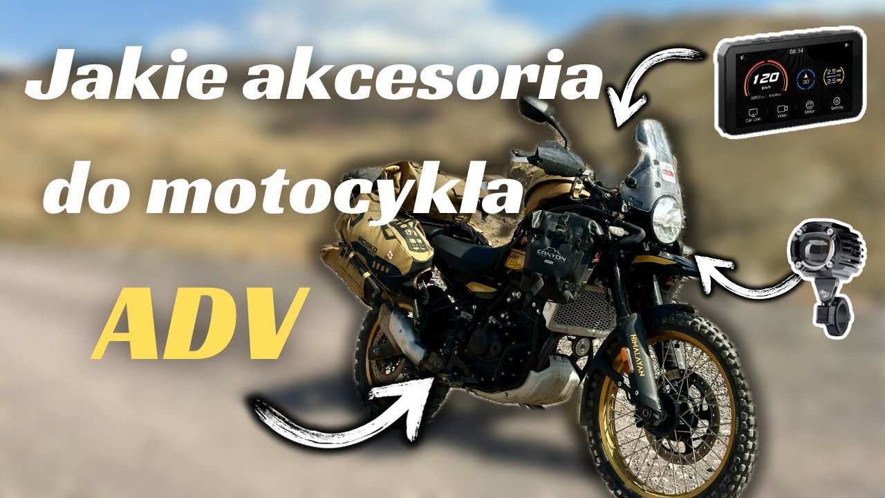 Jakie akcesoria do motocykla w podróż dookoła świata? Himalayan 450 RTW equipment. Co kupić?