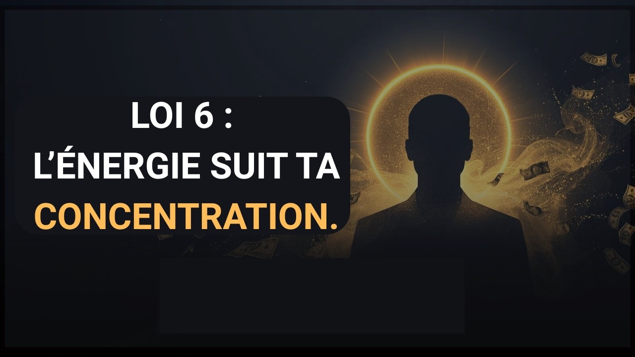 LOI 6 : L’énergie suit ta concentration.