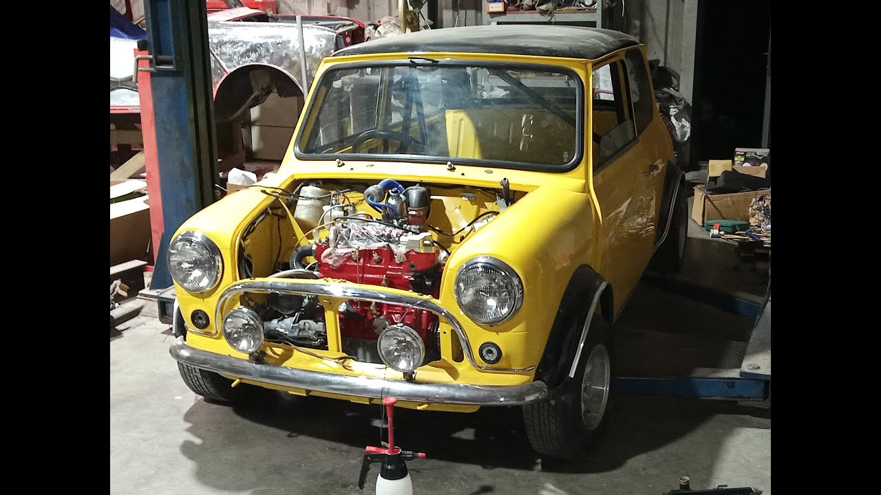 classic mini turbo removing sub-frames to replace fuel lines