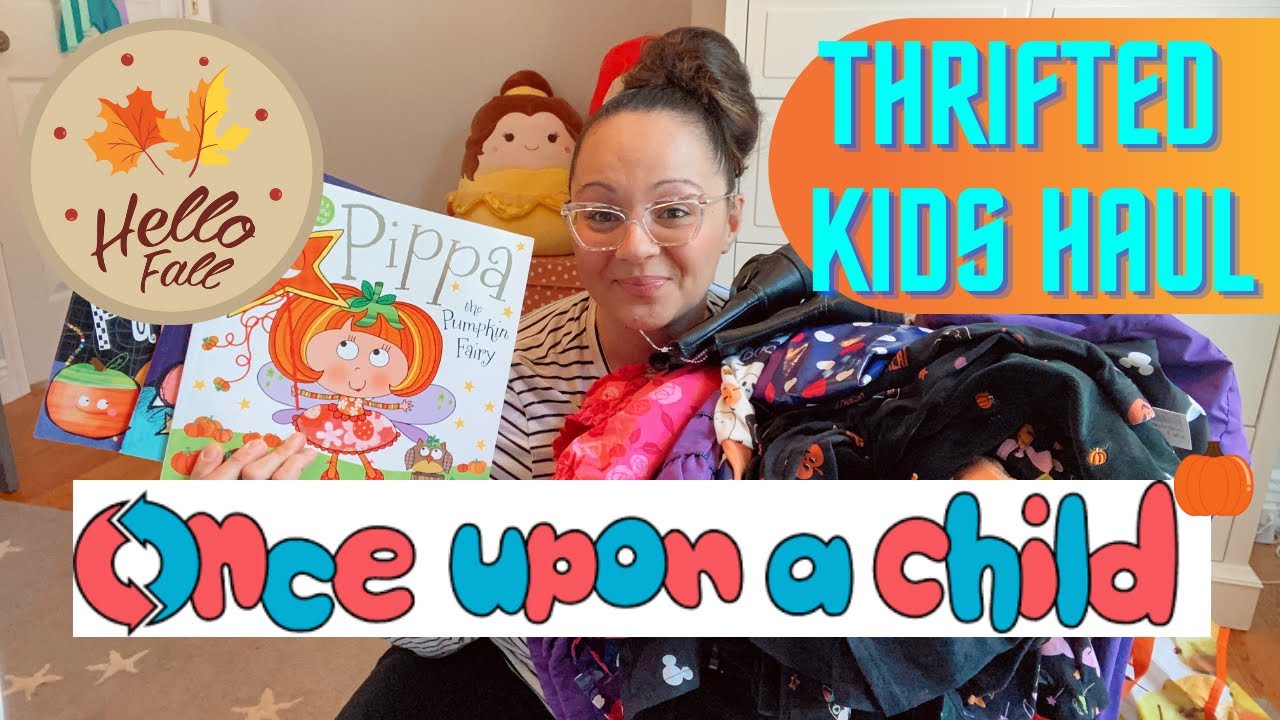 THRIFTING | FALL KIDS CLOTHING HAUL & SHOP WITH ME | HALLOWEEN AND NAME BRAND FINDS! 🍁🎃🍂