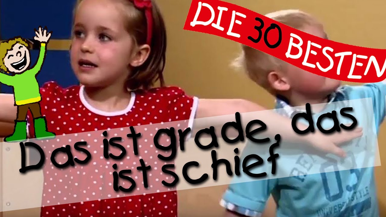 👩🏼 Das ist grade, das ist schief - Singen, Tanzen und Bewegen || Kinderlieder