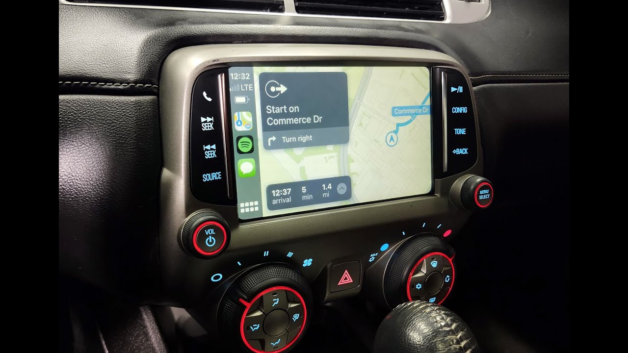 Chevrolet Camaro wireless CarPlay Android Auto Demo 2010 2011 2012 2013 2014 2015 with VLine VL2 GM1